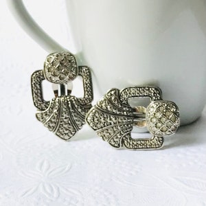Vintage Silver Clip Earrings