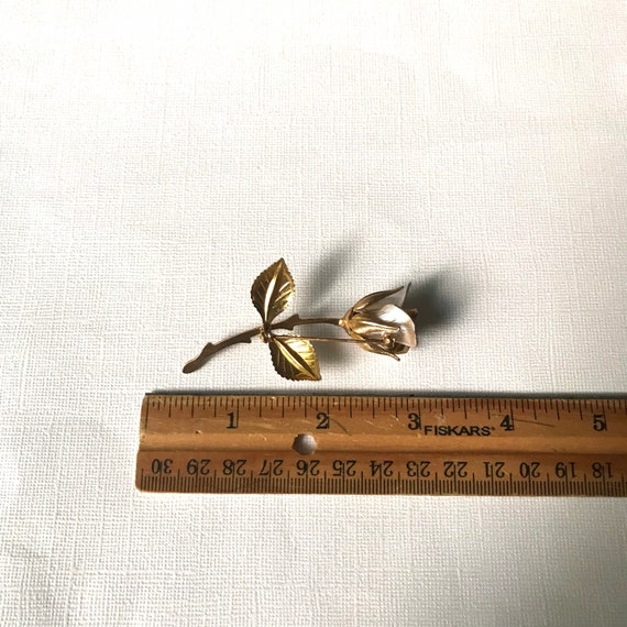 Vintage Rose Brooch - image 3