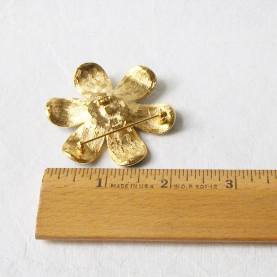 Vintage Pearl Flower Brooch,  Ann Klein Brooch - image 3