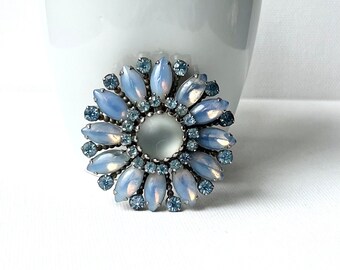 Vintage Blue Brooch, Something Blue