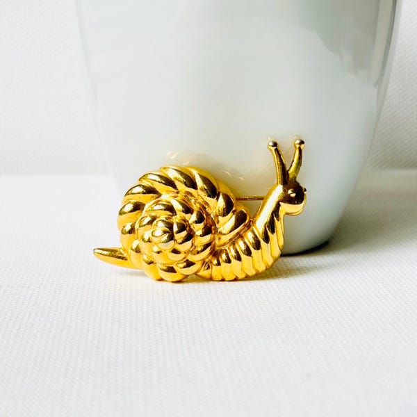 Vintage Anne Klein Snail Pin
