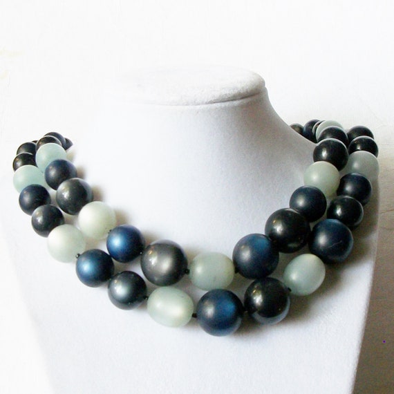 Vintage Blue Necklace - image 4
