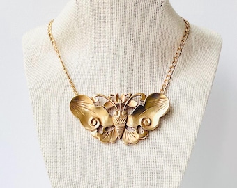 Vintage Alva Museum Butterfly Collar Necklace - Smithsonian Institute