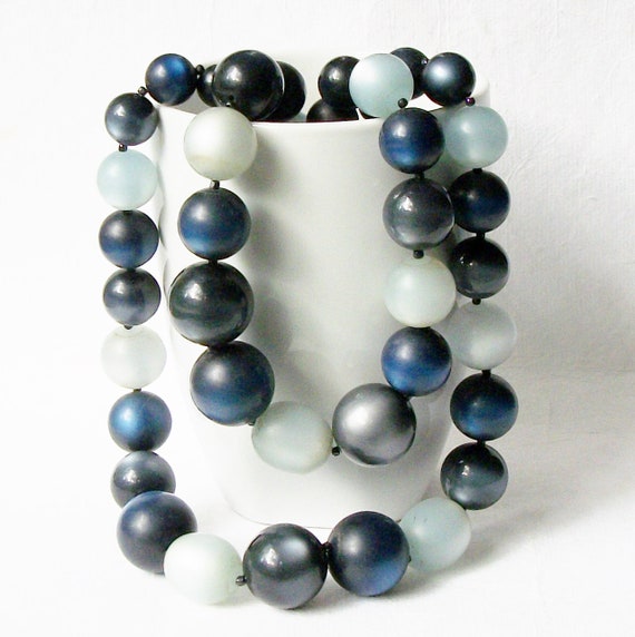 Vintage Blue Necklace - image 2