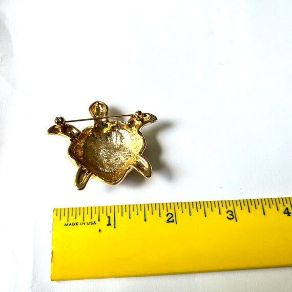 Vintage Turtle Brooch - image 2