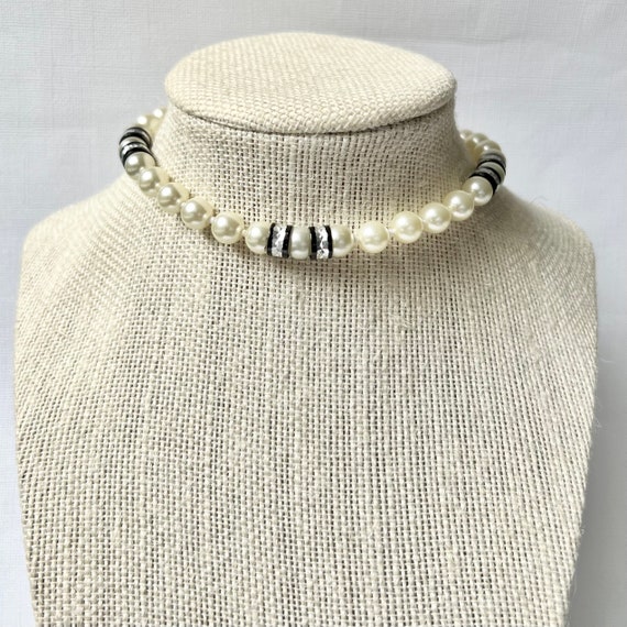 Vintage White Pearl Necklace, 62 inches, necklace - image 2