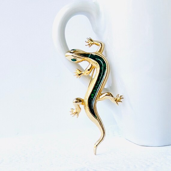 Vintage Lizard Brooch, Salamander
