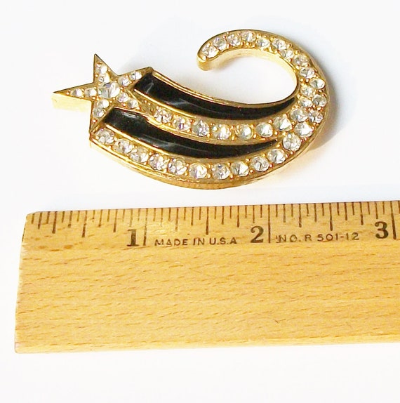 Vintage Star brooch, Shooting Star jewelry - image 2