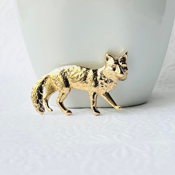 Vintage Fox Brooch - image 1