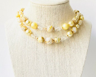 Vintage Yellow Necklace