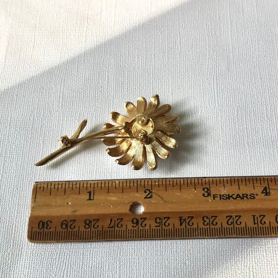 Vintage Flower Brooch - image 2