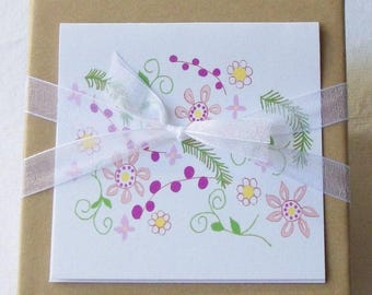 Vintage Rose Champagne Beaded Necklace: Three Strand