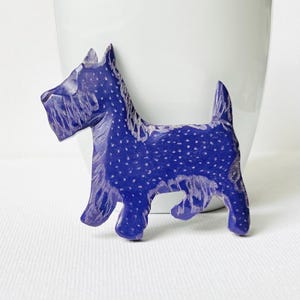 Vintage Scottish Terrier Brooch, Vintage Dog Jewelry