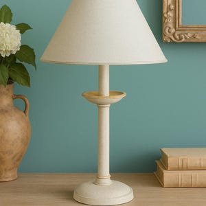 Vintage Tole Buffet Table Lamp Accent Console Lamp End table Lamp Bouillotte MCM
