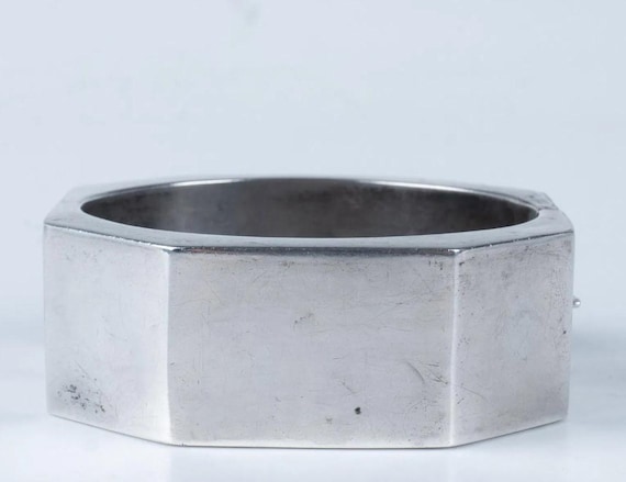 Bangle, Bracelet, Silver, 925, Geometric, Shape, Bangle Bracelet, Thick