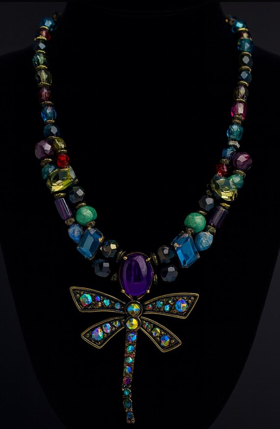 Chicos multicolor crystal bead dragonfly pendant … - image 7