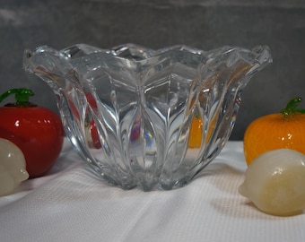 Vintage JG Durand French D'Arques Große Kristall Schüssel 10 "Atemberaubend