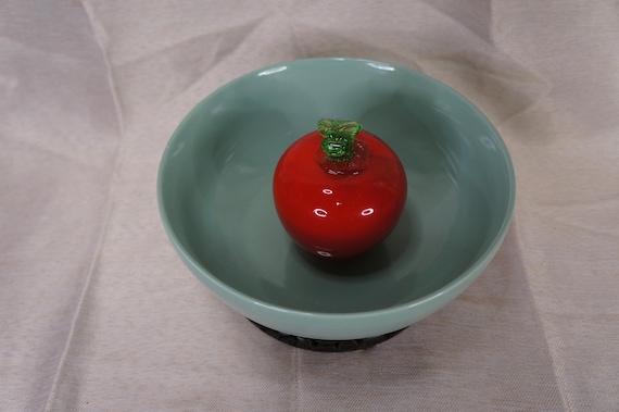 Vintage Gibson China Stoneware Mixing Serving Bowl Celadon Green