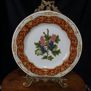 Vintage Plate Hua Rong Tang Zhi Porcelain Wall Hanging Vintage Plate China Plate Chinese Plate Decorative Porcelain Plate Salad Plate