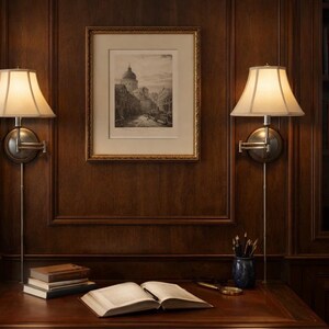 Swing Arm Wandlampen Paar Wandlampen Ann Morris St James Doppel Arm Designer Beleuchtung Nachttisch Studie Bibliothek Beleuchtung Statement Dekor