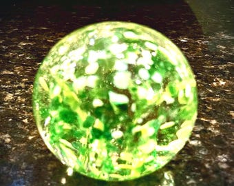 Presse-papiers artistiques en verre, cristal, vert, blanc, irrésistible, multicolore