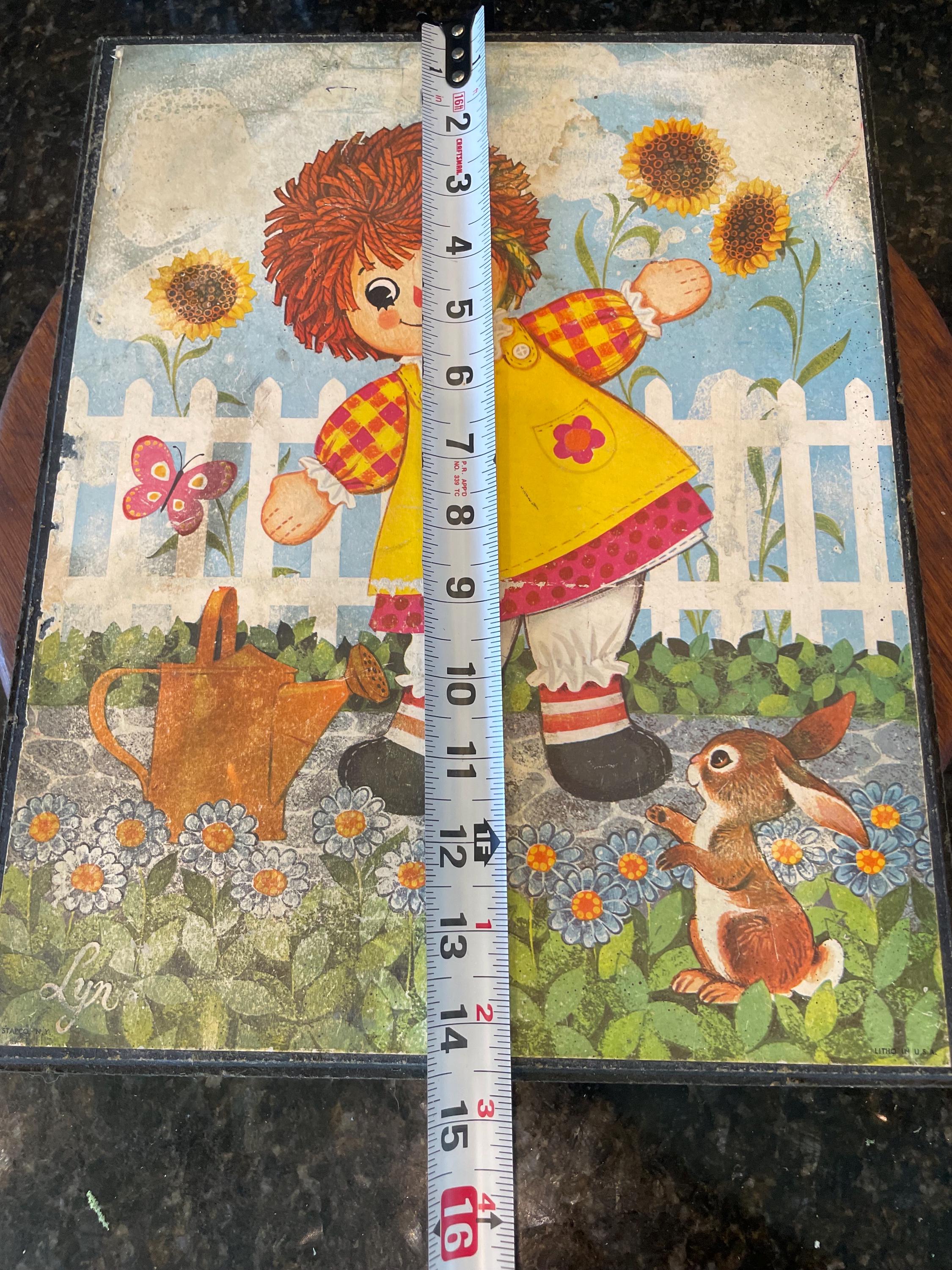 Raggedy Ann and Andy Wall Art Set 14.5 X 11.5” for Childrens