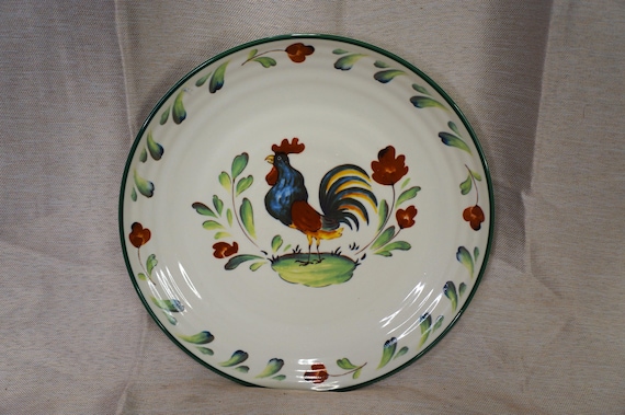 Vintage Rooster Chop Plate/Platter/Low Bowl by International Tableworks 12”