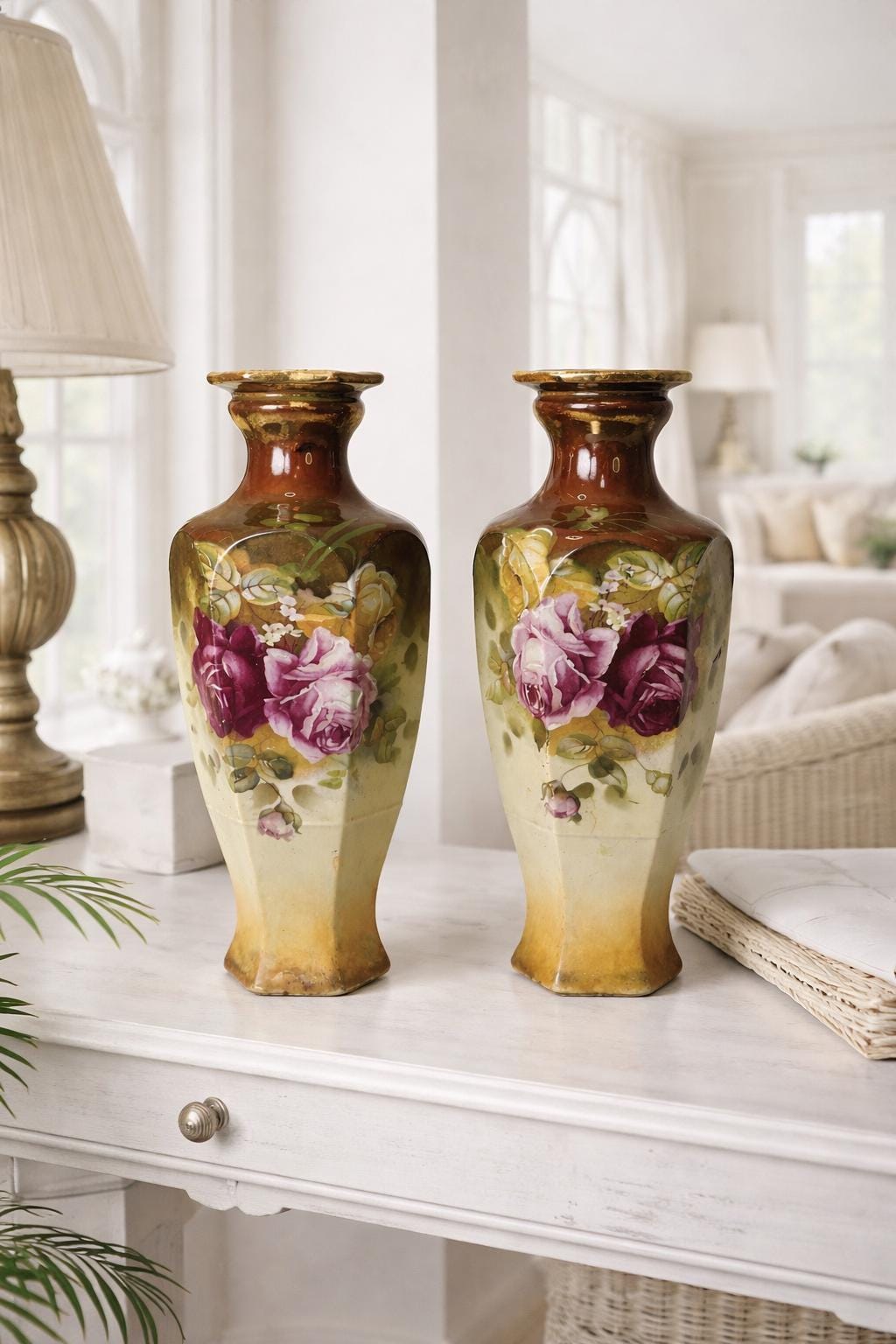 Antique Royal Worcester Porcelain Vase - Etsy