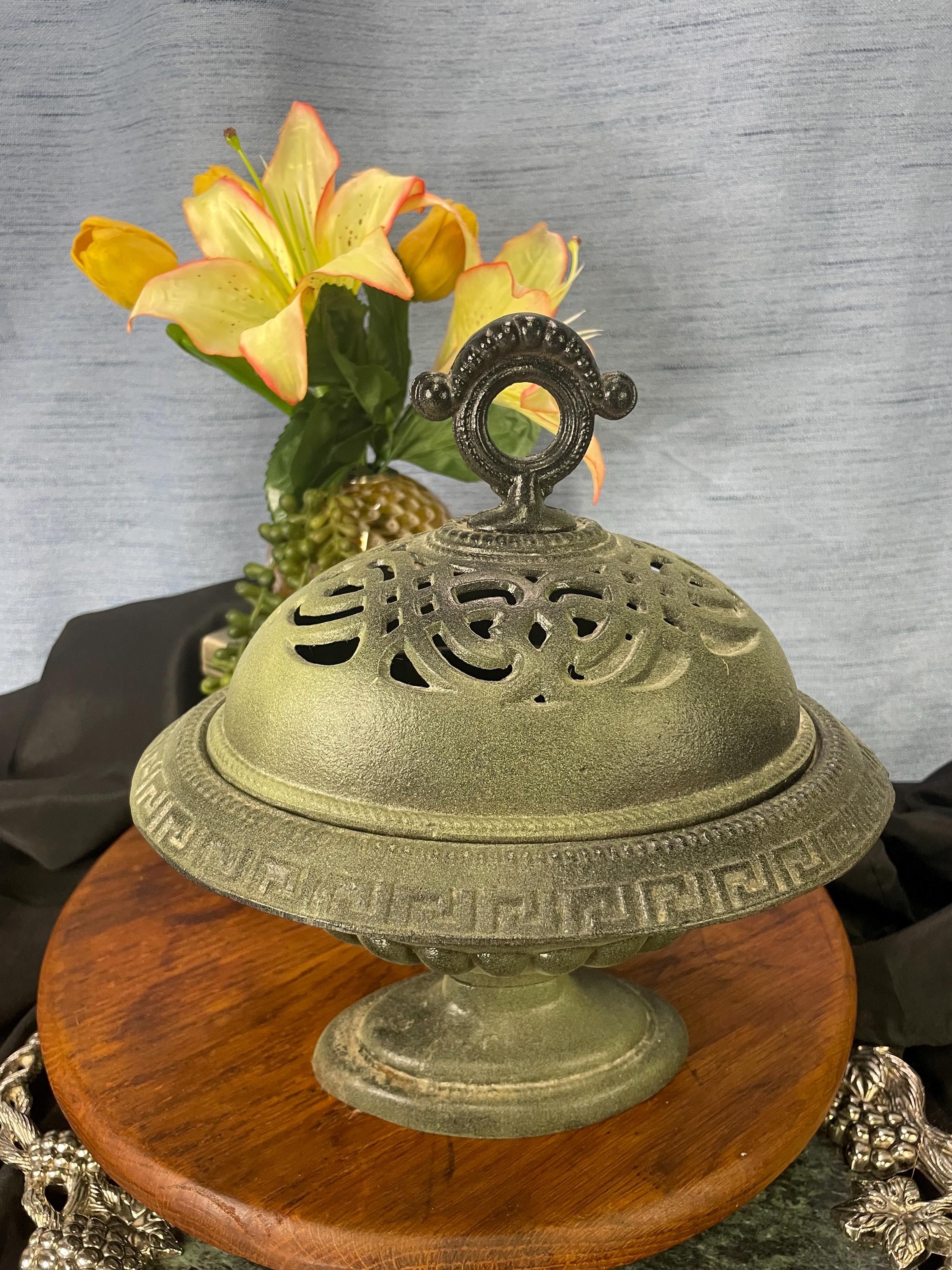 Horoper Cast Iron Incense Burner - Shaped Aromatherapy Holder For Home, Bathroom, Bedroom - View #7