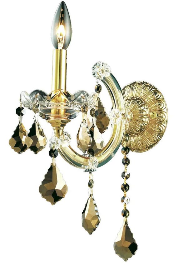 Electric Crystal sconce Lighting Candle Candelabra wall light