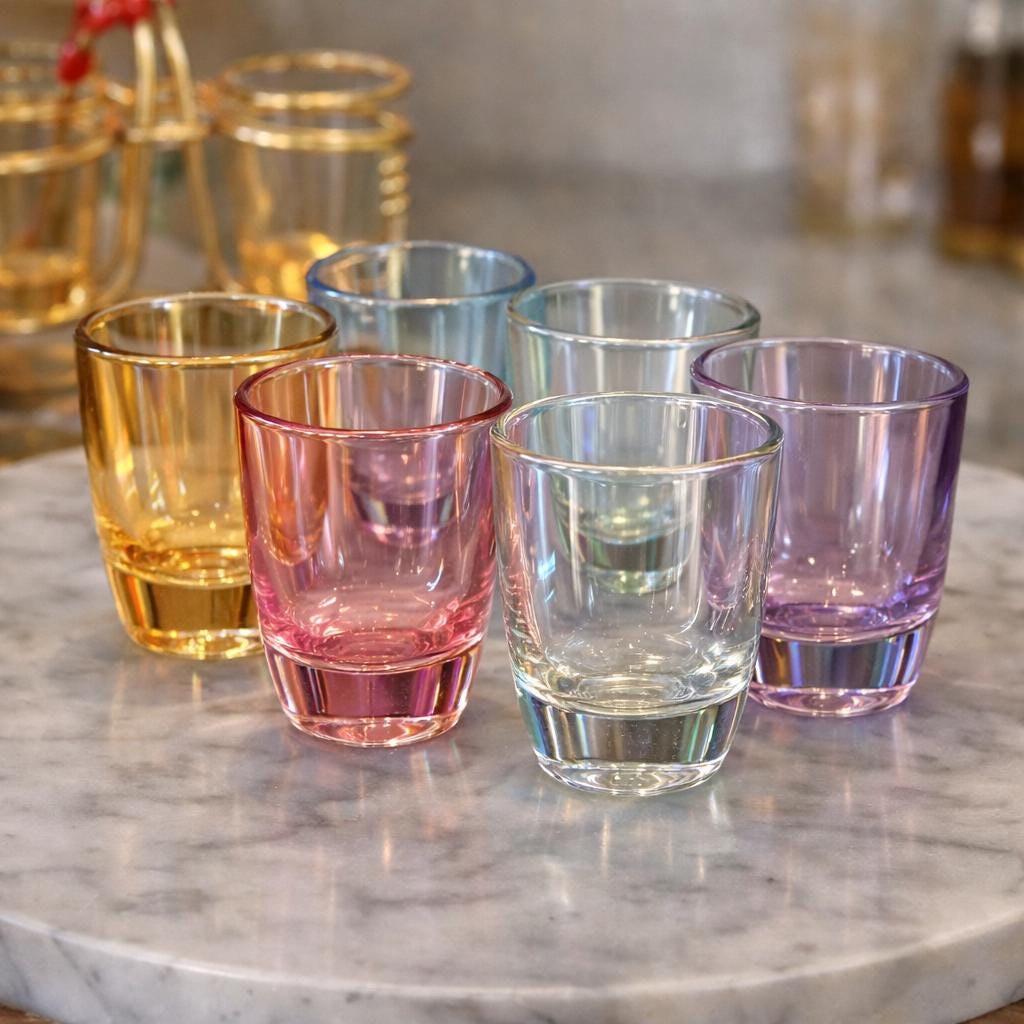 Mid Century Shot Glass Caddy - Etsy