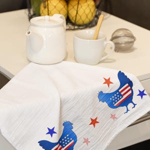 Essuie-mains Americana avec poulets