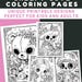 Creepy Cute Coloring Book 10 Unique Illustrations Digital Download PDF ...