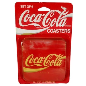 Coca-Cola Diet Coke Coasters Drink Coaster Pop Promo Set Of 6  Sealed Vintage
