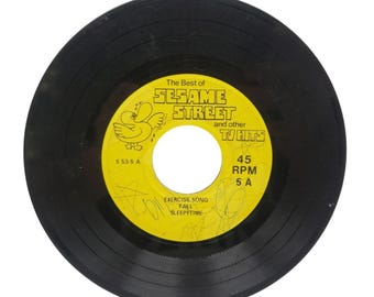The Best Of Sesame Street & Other TV Hits 45 RPM Vinyl Record