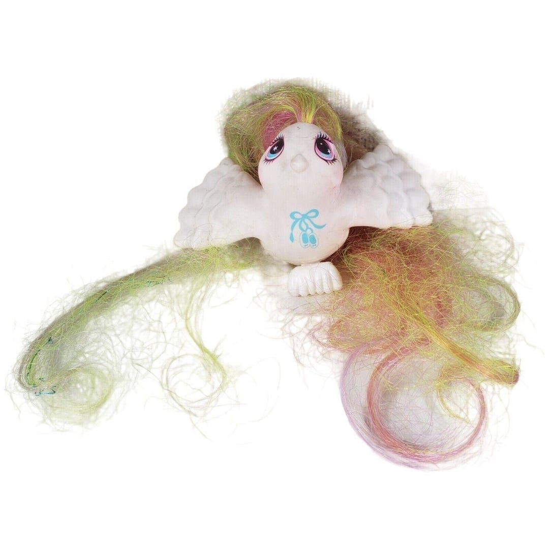 My Little Pony Flutterbye Bird Toy Tinsel Tail Hasbro MLP Vintage 1980s ...