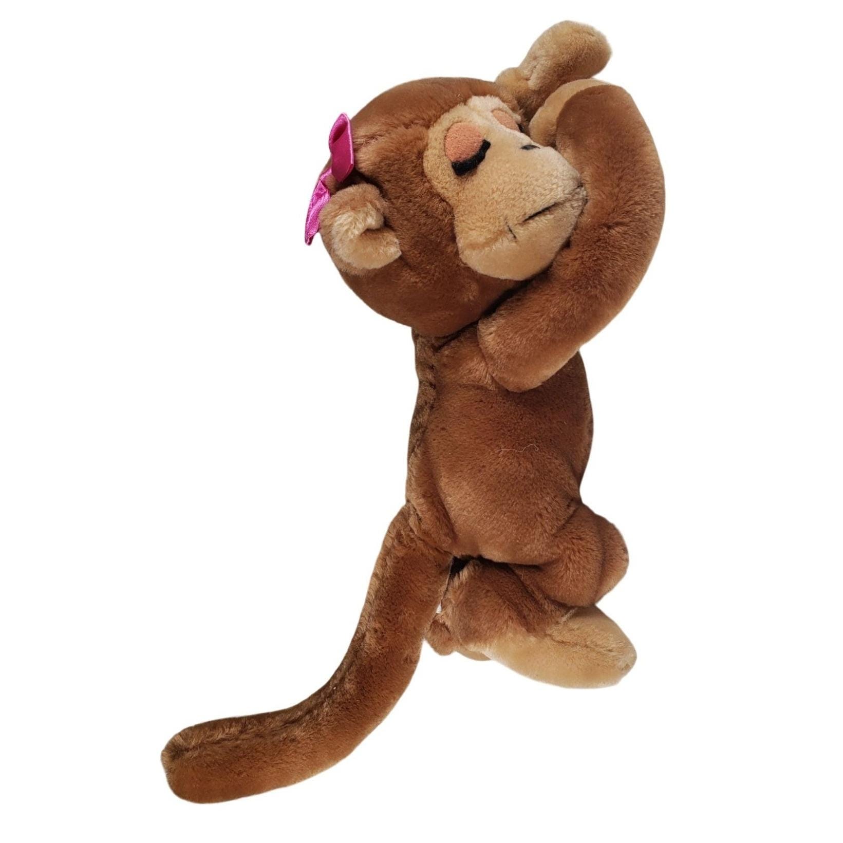 Vintage Brown Monkey Plush