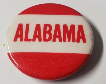Alabama Pin Sports Spirit Pinback Vintage