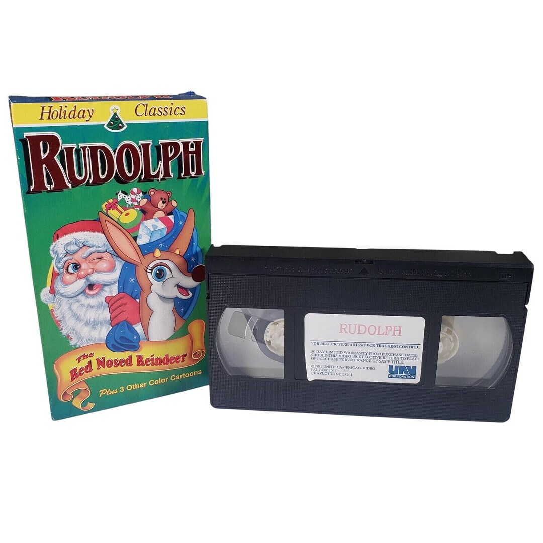 Rudolph Red Nosed Reindeer VHS VCR Tape Cartoon 1991 Vintage - Etsy
