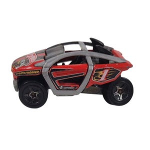 Hot Wheels Moto-crossed Off Road Red Silver Die-Cast Model Car 2001 Vintage