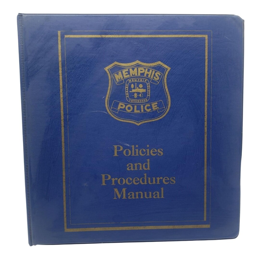 Memphis Police Department Policies and Procedures Manual Binder Revised ...