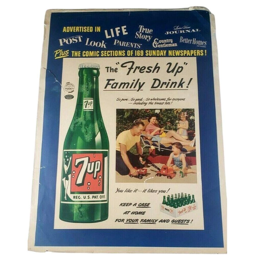 7up Vintage Poster - Etsy