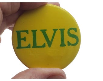 Elvis Presley 1970 Concert Tour Souvenir 2" Pin Back Button Vintage Music