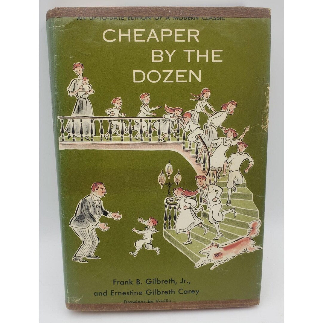 Cheaper by the Dozen Hardcover Book Gilbreth and Carey 1967 Vintage - Etsy