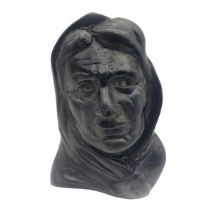 Woman Of Aran Irish Turf Bust Plaque Owen Crafts Ballyshannon Ireland Vintage