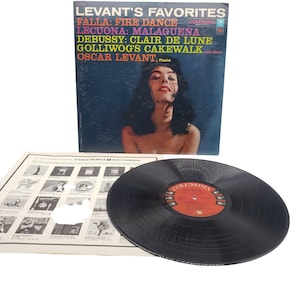 Levants Favorites Vinyl LP Oscar Levant Columbia CL 1134 Classical Piano