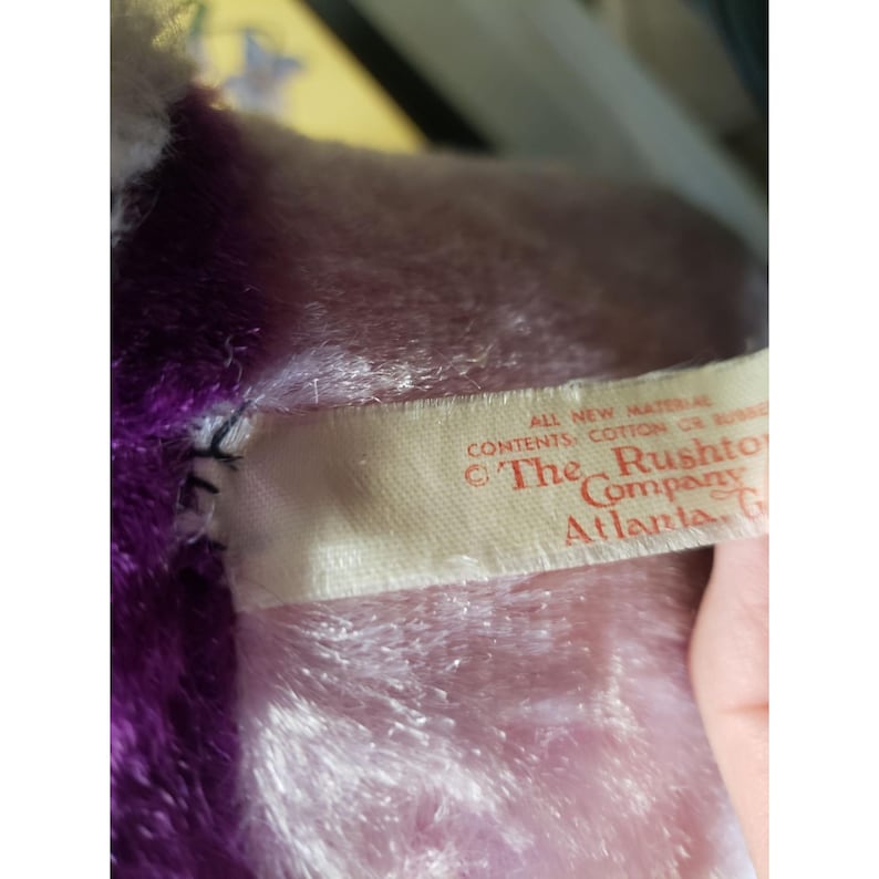Rushton Company Pink Purple Plush Rabbit Top Hat Bow Tie 17