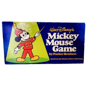 Walt Disney Mickey Mouse Board Game Parker Brothers Vintage 1976