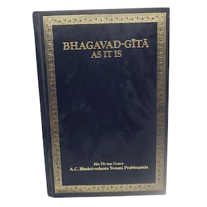 Bhagavad-Gita As It Is Book By A.C. Bhaktivedanta Swami Prabhupada 1976 Vintage