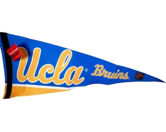 1960's Vintage UCLA Bruins California College University Pennant